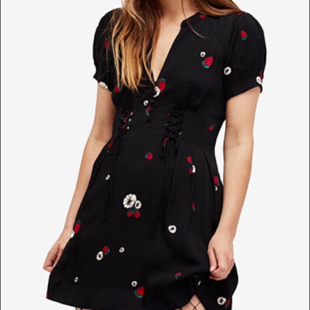 Feee People Lace Up Dress